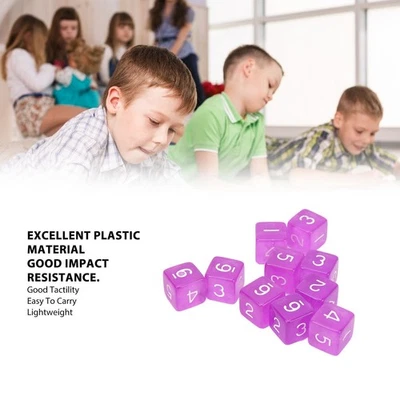 30 PIEZAS Dados Cubos Ángulo Recto Transparente Color Plástico 6 Caras Dados para Juegos Foto 1 de 4