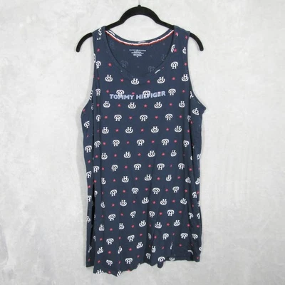 Tommy Hilfiger Ropa de dormir Camiseta sin mangas Azul Marino H Cresta Estampado de estrellas 1X Foto 1 de 4