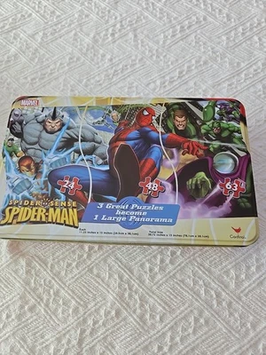 Spider-Man Rompecabezas Panorámico en Una Lata - 135 Piezas Niños Niño Rompecabezas NUEVO Foto 1 de 4