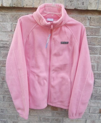 CHAQUETA POLAR COLOMBIA Rosa Benton Springs, Mangas Extra Largas Para Mujer XL, NUEVA Foto 1 de 4