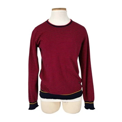 Suéter Sonia By Sonia Rykiel Rayas Rojo Azul Náutico Algodón Tejido Pequeño Foto 1 de 4