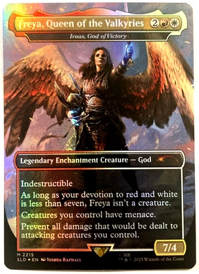 MTG Freya, Queen of the Valkyries (Foil) Secret Lair x God of War 2215 NM - Image 1 of 4