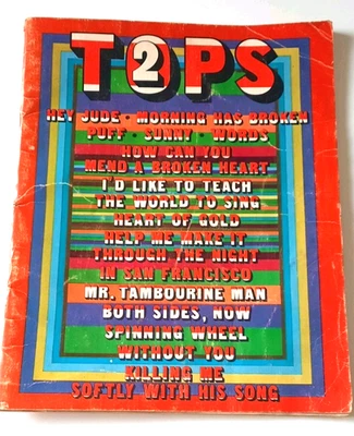 TOPS ..19 Famous Song  Hits 1960s/70s..Music/Lyrics..1974 Publ. - image 1 of 4