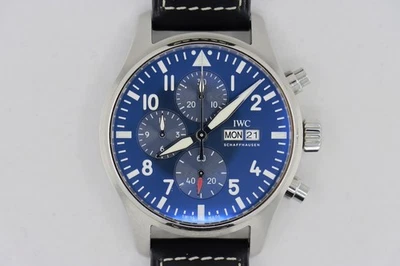 IWC Pilot's Watch Chronograph IW378003 Blue Arabic Dial 43mm Box & Papers 2024 - Image 1 of 4