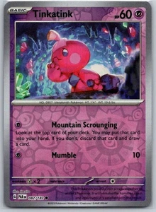 Tinkatink - 082/182 Reverse Holo SV04: Paradox Rift NM - Picture 1 of 2