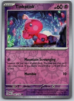 Tinkatink - 082/182 Reverse Holo SV04: Paradox Rift NM - Image 1 of 2