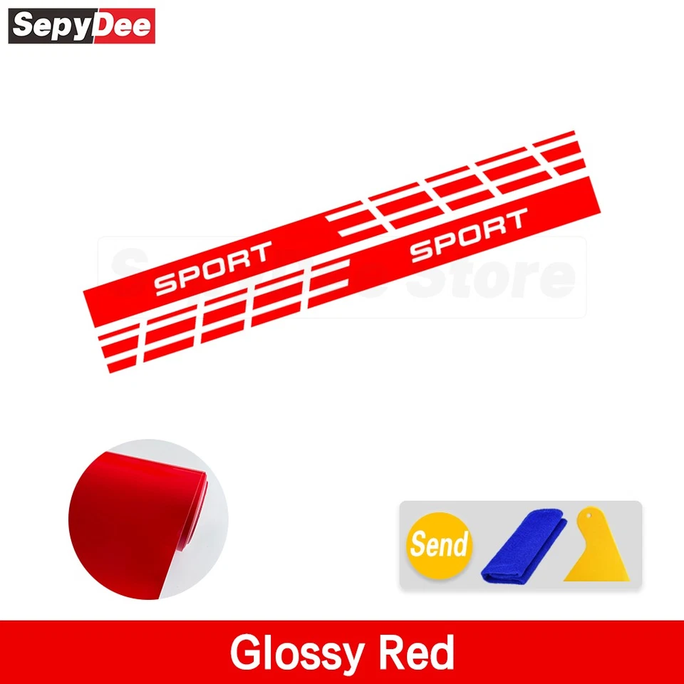 Calcomanía de vinilo para decoración de carrocería Toyota Sienna adhesiva de rayas laterales de autos deportivos de carreras Foto 1 de 4