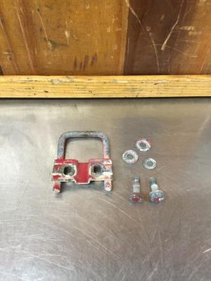 MG MGB • Original Trunk Lock Striker w/ Hardware. #HZA356. Used. KMG1408 - Image 1 of 4