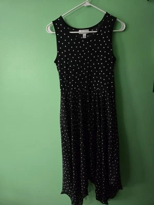 ELLE Black And White Polka Dot Dress Fit And Flare Size Small - Image 1 of 3