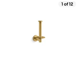 KOHLER Purist Toilet Paper Holder in Vibrant Brushed Moderne Brass 14444-2MB - Picture 1 of 4