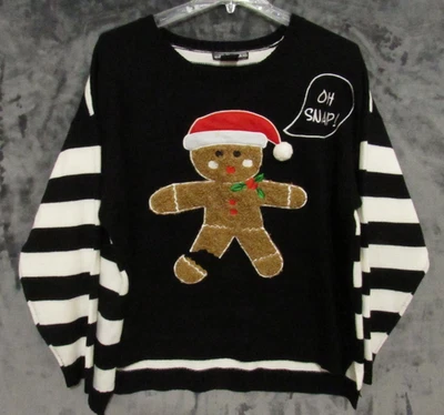 United States Sweaters Ginger Bread Man Oh Snap Christmas Sweater size 3X 73352 - Image 1 of 4