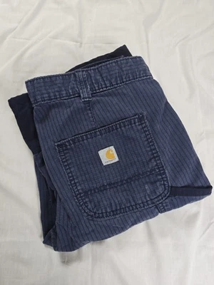 Pantalones Carhartt Mujer 6 Regular Azul Marino Ripstop Carga Utilidad Trabajo 104000-NVY Foto 1 de 4
