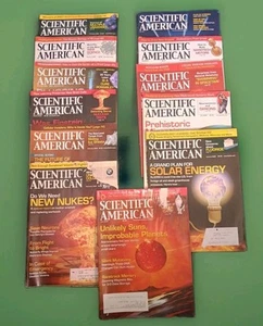 Lot of 12 Scientific American magazines 2-2007 5-2008 4-2009 & 1 2010 - Picture 1 of 24