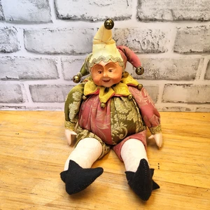 Hermosa MUÑECA BUFÓN CORTE de colección artista desconocido CAPRICHOSA hecha en Italia - Imagen 1 de 13