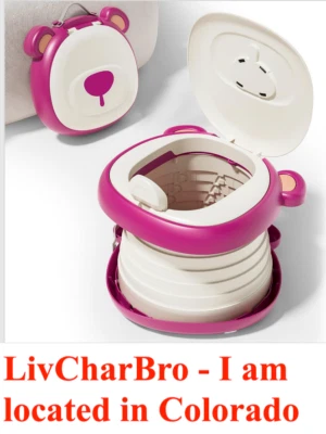 Travel Potty Seat for Toddle Foldable Car Potty for Toddler Portable Toilet - Image 1 of 4