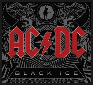 AC/DC - Patch Aufnäher - Black ice NEU! ACDC 10x9cm - Picture 1 of 1