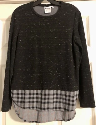 Pullover de manga larga Finley Mixed Media look en capas talla XS de $215  Foto 1 de 4