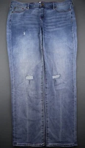 Women's 2018 J Crew Mid Rise Straight Jeans Distressed Size 34 (Msr 39x30) - Imagen 1 de 6