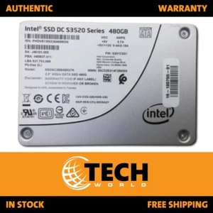 Intel DC S3520 Series SSDSC2BB480G7K 480GB SATA III 6.0Gbps 2.5-inch SSD - Picture 1 of 2