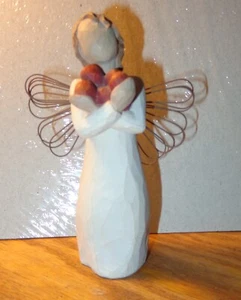 2003 Figura Willow Tree BUENA SALUD de Susan Lordi Girl Sosteniendo manzanas - Imagen 1 de 5