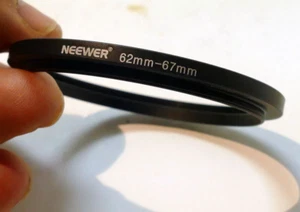 62mm to 67mm Step - Up ring metal threaded for lens filter - Picture 1 of 2