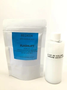  Redken flash lift Hair bleach Powder lightener and Developer, 4 ounces  - Picture 1 of 1
