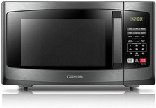 Toshiba Em925A5A-Bs Microwave Oven with Sound On/Off Eco Mode and Led Lighting,