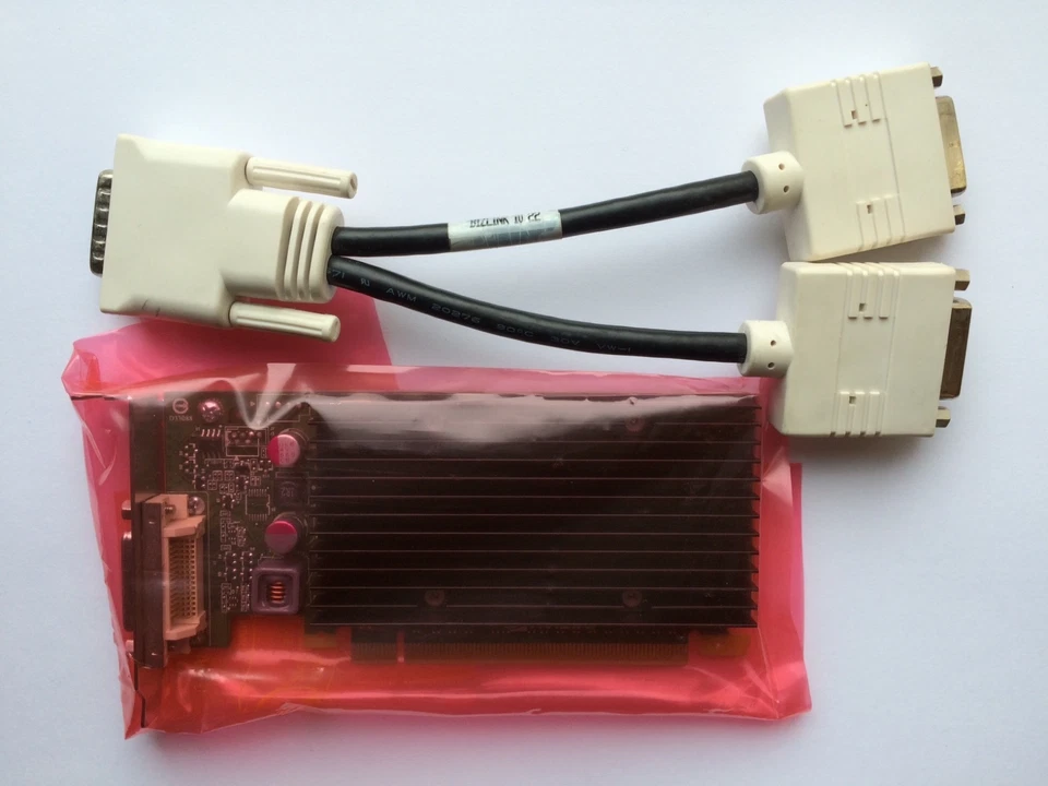 SFF DUAL HP 625629-001 632486-001 NVIDIA NVS 300 512MB PCIE WINDOWS 10 WITH DVI - Image 1 of 1