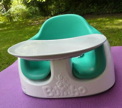Bumbo Multi Seat Baby Booster Seat With Play / Food Tray Jade & White • 9.99£