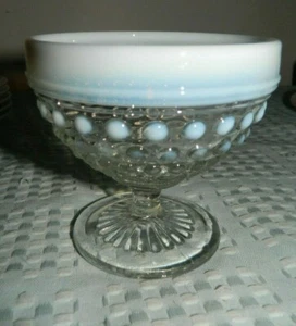 Cuenco de Sherbet con patas con patrón de piedra lunar Anchor Hocking  - Imagen 1 de 3