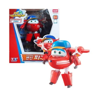 Super Wings PIGU FLIP Transforming Air-Plane Robot Figure +Tracking - Image 1 of 4