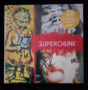 Superchunk "On the Mouth" Limited To 300 Red/Yellow Swirl Vinyl Signed by Band - Picture 1 of 4