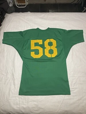 Camiseta deportiva Russell Athletic verde y amarilla vintage años 70  Foto 1 de 4