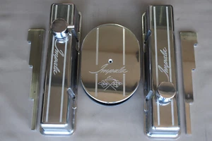 New Impala Chevy Small Block TALL Valve Cover Set - Picture 1 of 4