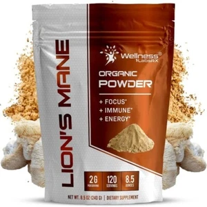 Lions Mane Powder Organic - 2000mg... 120 Servings ... 08/2026 B16 - Picture 1 of 9