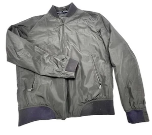 Massimo Dutti Jacket WOMENS LARGE Slim Harrington Bomber Black Full Zip Pockets - Picture 1 of 24