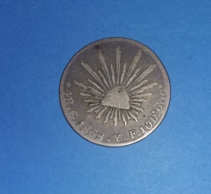 1868 Go YF Mexico 4 Reales - Picture 1 of 2