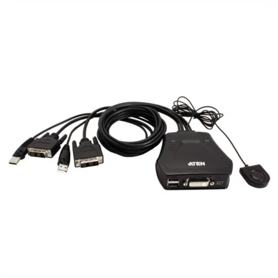 ATEN CS22D 2-Port USB DVI KVM Switch - Bild 1 von 4