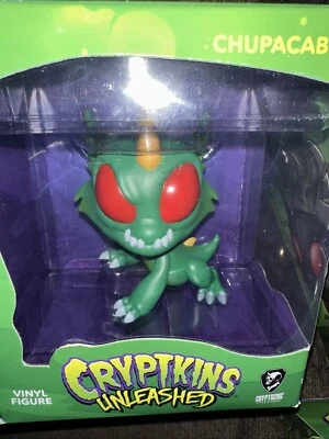 Figura Vinilo Cryptkins Unleashed Chupacabra Verde 5 Pulgadas Nueva Foto 1 de 4