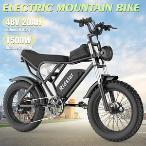 1500W Electric Bike for Adult 20" Fat Tire 48V 20Ah Battery MTB Motobike - Picture 1 of 11