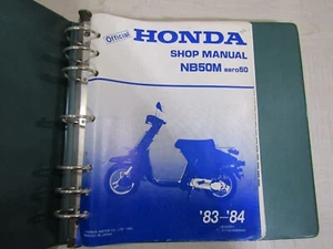 HONDA SERVICE MANUAL 1983-1984 NB50M AERO 50 - Picture 1 of 2