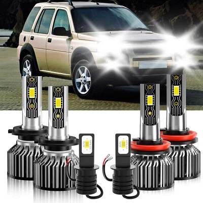 LED Headlight Bulb Hi Low Beam Fog Light For Land Rover Freelander 2005-2005 - Image 1 of 4
