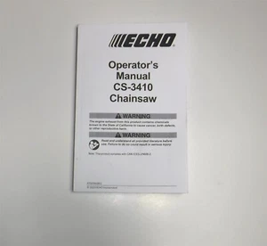 Motosierra ECHO CS 3410 manual del propietario OEM - Imagen 1 de 3