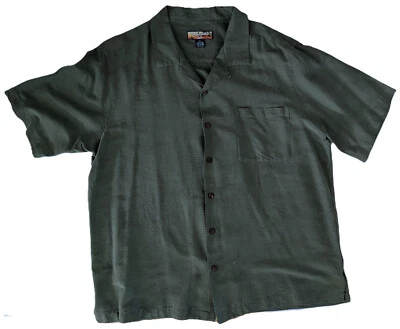 Camisa Havana Jacks Café Para Hombres X-Grande Verde Camisa Hawaiana Foto 1 de 4