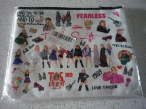 TAYLOR SWIFT SMALL ZIP BAG--9" X 7'-many pictures - Picture 1 of 2