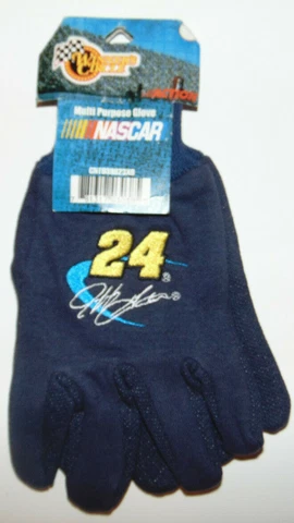Jeff Gordon #24 Multi Purpose Gloves Nascar Racing WORK GLOVES W GRIPS NEW @ Cover