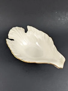LENOX Dove Bird Candy Nut Dish Bowl Cream 24k Gold Trim Trinket Dish - Picture 1 of 7