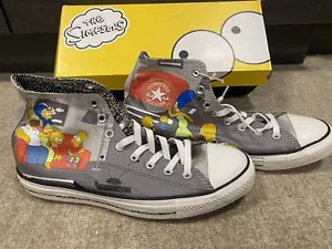 Talla 9 - CONVERSE La Familia Simpson. Lona gris. ¡Raro!! - Imagen 1 de 5