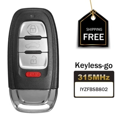 Mando a distancia para Audi A4 A5 Q5 Smart Prox 2010 2011 2012 2013 2014 2015 2016 Foto 1 de 4