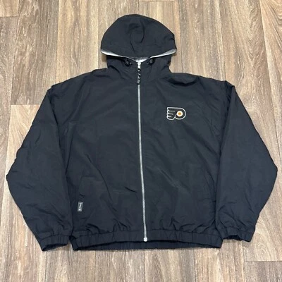 VTG Philadelphia Flyers Jacket Men's XL Black Sportswear Gear For Sports NHL 90s - Image 1 of 4